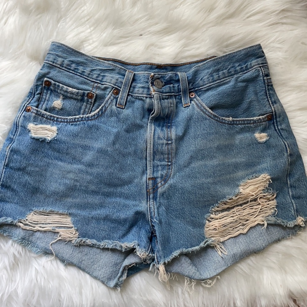 Levi’s 501 Distressed Jean Shorts
